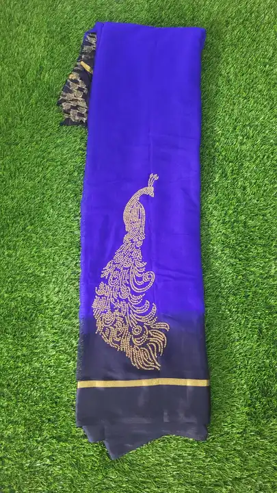 Peacock Georgette Saree uploaded by business on 4/21/2023