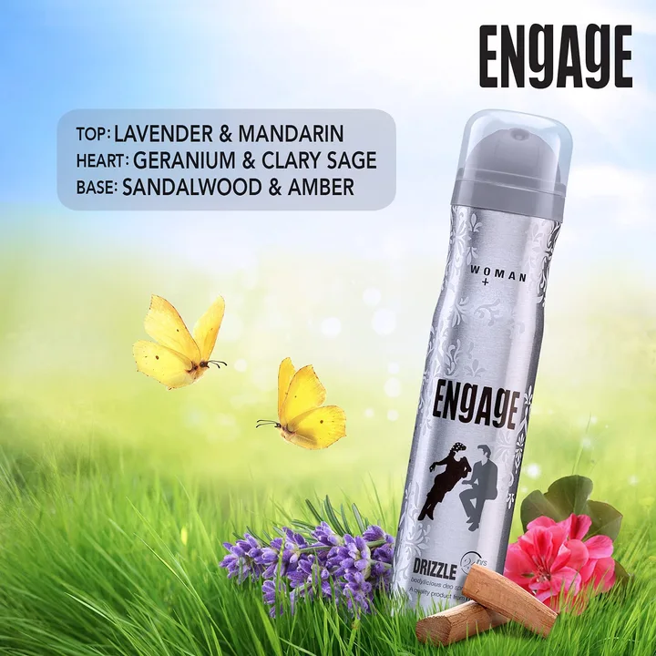 Engage Drizzle Deodorant For Women, Floral and Lavender, Skin Friendly, 150 mL x 2 
 uploaded by Fashion Avenue Kolkata on 4/21/2023