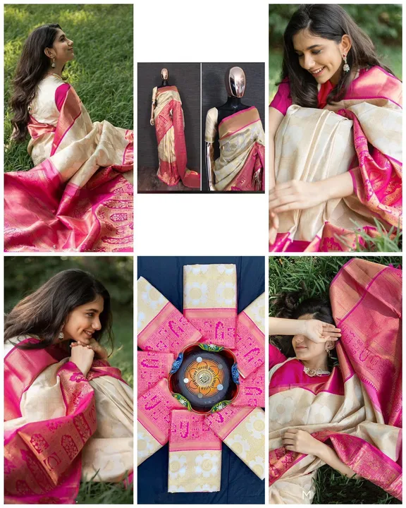 Soft lichi silk saree  uploaded by RV FASHION on 4/21/2023