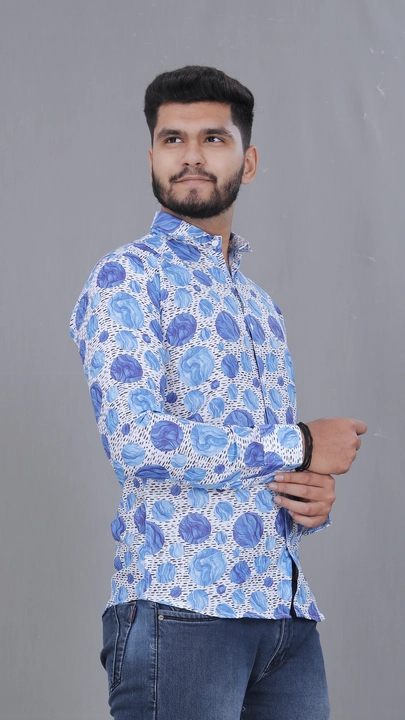 Men's cotton printed shirt uploaded by Shreeji Fashion on 4/21/2023