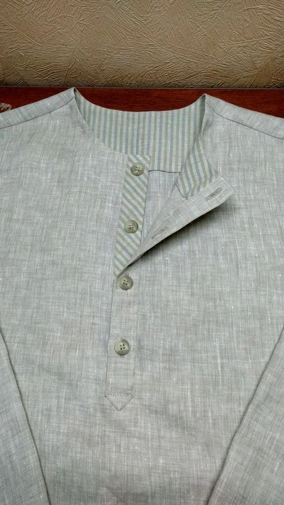 Linen shirt uploaded by Romaresh fabric would pvt Ltd on 4/21/2023