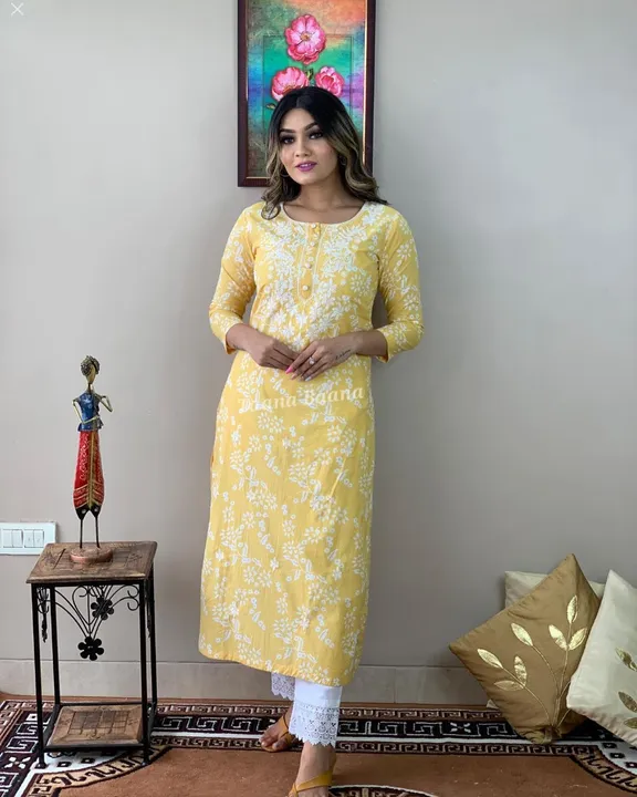 Printed kurti pant uploaded by Fashion point on 4/21/2023