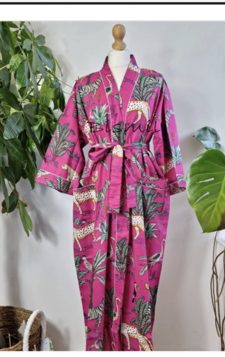 Cotton robe free size Lent 50 inch  minimum stock 20  uploaded by Garment on 4/21/2023