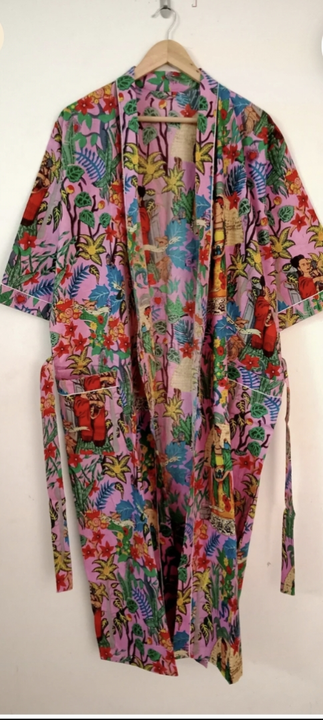Cotton robe free size Lent 50 inch minimum stock 20 shipping charges actra  uploaded by Garment on 4/21/2023