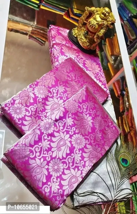 *Stylish Cotton Silk Pink Jacquard Saree With Blouse Piece*

 *Size*:
Free Size(Saree Length - 5.3 m uploaded by business on 4/21/2023