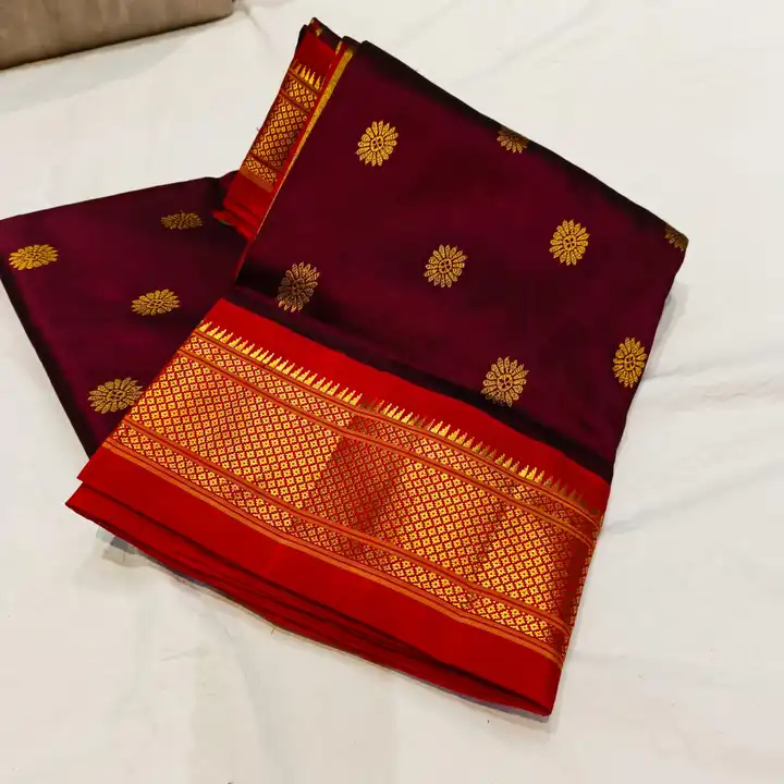 Pure silk maharani pallu paithani handloom paithani  uploaded by SAMARTH PAITHANI WHAT'S UP 8087211077 on 4/21/2023