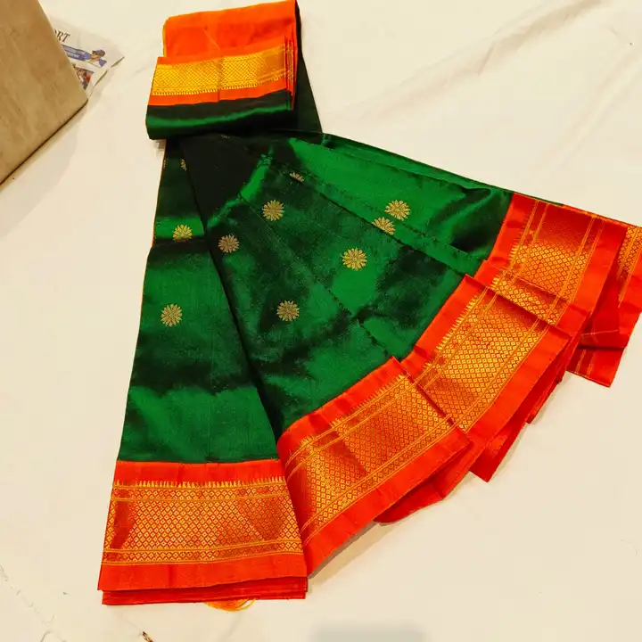 Pure silk maharani pallu paithani handloom paithani  uploaded by SAMARTH PAITHANI WHAT'S UP 8087211077 on 4/21/2023