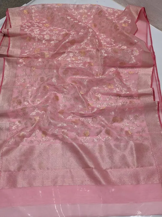 CHANDERI traditional handwoven pure Pattu silk saree  uploaded by WEAVER'S ORIGIN silk and Sarees on 4/21/2023