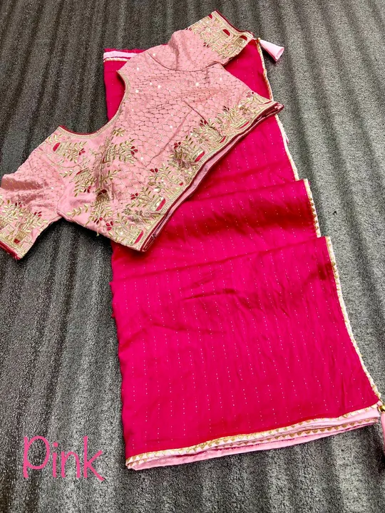 Fancy Stitched Blouse Saree uploaded by Om Shivam Creation on 4/21/2023