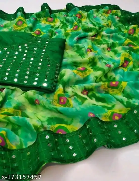 Malty wark saree  uploaded by business on 4/21/2023