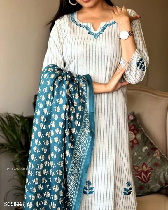 Catalog Name: *three pcs handloom collection *

This outfit is the must have for your wardrobe it ra uploaded by Sonam karan fashion superior on 4/21/2023