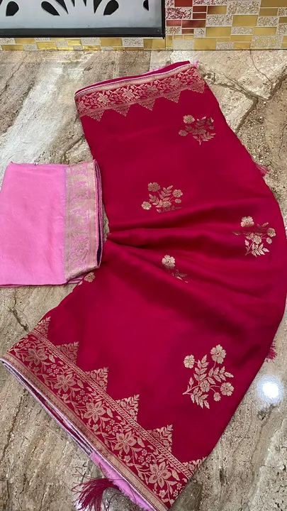 🦋new lounching 🦋

Beautiful party wear saree 

🌿original product 🌿

👌best quality fabric 👌

👉 uploaded by Gotapatti manufacturer on 4/22/2023
