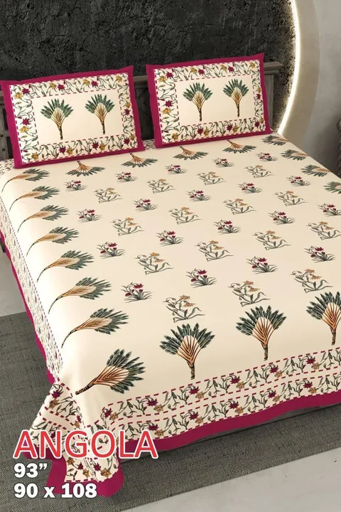 Pure cotton king size bedsheets uploaded by COPPVILLA - The art and craft store on 4/22/2023