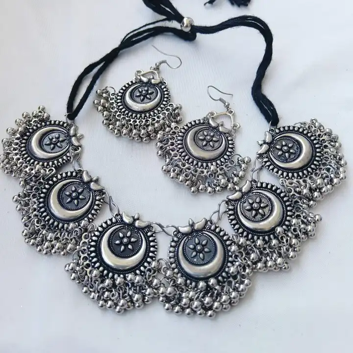 Oxidised necklace  uploaded by Affordable earrings collection  on 5/28/2024