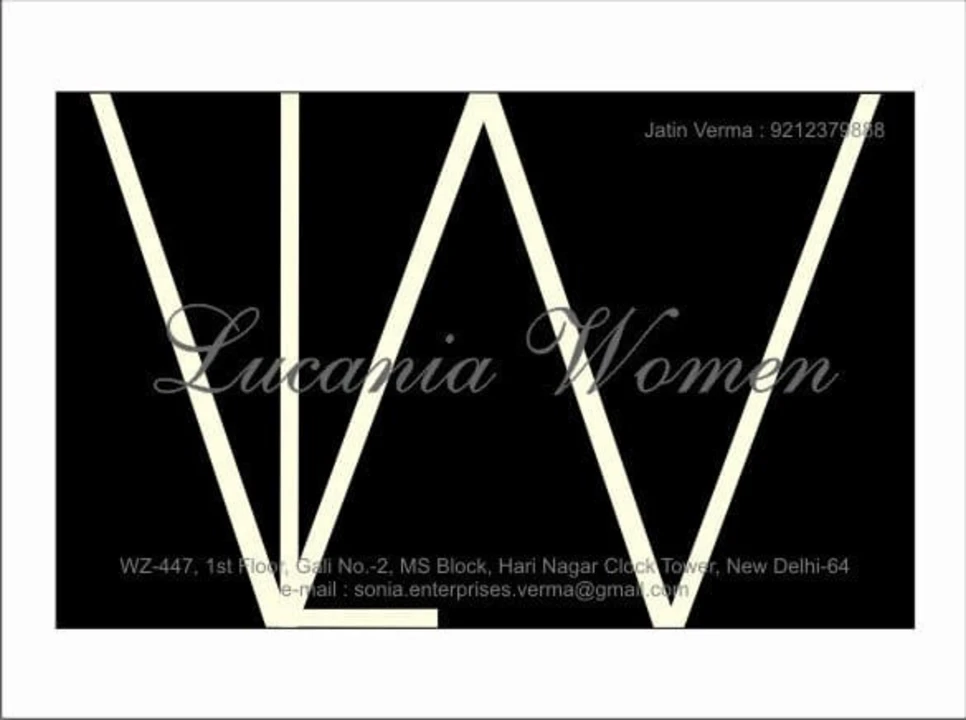 Visiting card store images of Lucania women lw