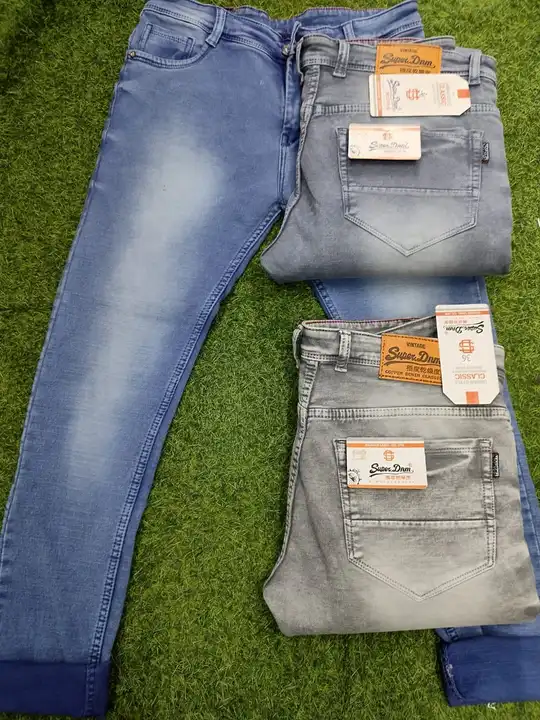 Super Denim Heavy Cotton Dusty Spray Washed Jeans (28-30-32-34-36) uploaded by Aarav Collection on 4/22/2023