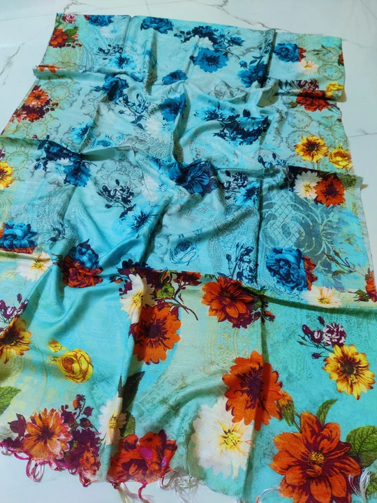 Digital print dupatta  uploaded by Indiano Creation on 5/29/2024