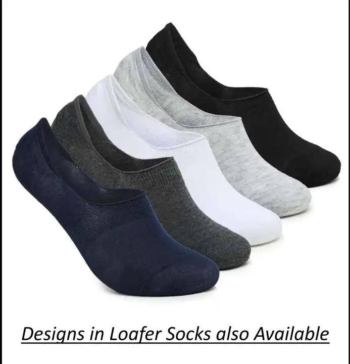 Plain loafer socks with anti slip guarantee uploaded by Evince on 4/22/2023