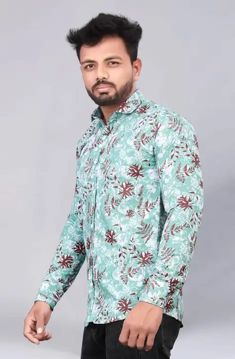 Men's Cotton printed shirt  uploaded by Shreeji Fashion on 5/29/2024