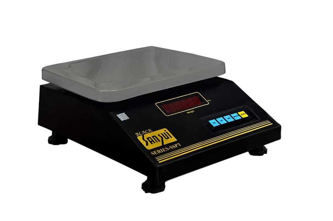 Black Sansui Weighing Machine
Weight Capacity: 30KG
Minimum Capacity: 10 Gram uploaded by Parmatma Ek Traders on 7/11/2020