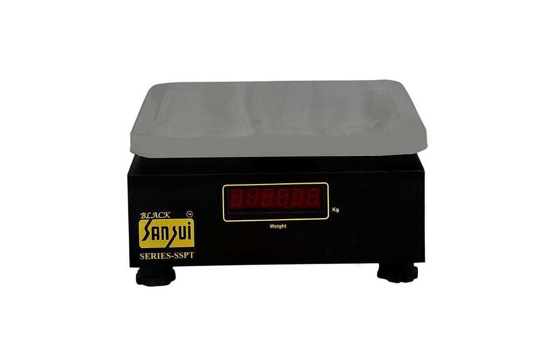 Black Sansui Weighing Machine
Weight Capacity: 30KG
Minimum Capacity: 10 Gram uploaded by Parmatma Ek Traders on 7/11/2020