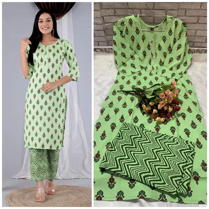 Kurti with pent uploaded by business on 4/22/2023