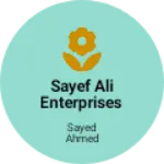 Business logo of Sayef Ali enterprises