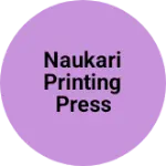 Business logo of Naukari printing press