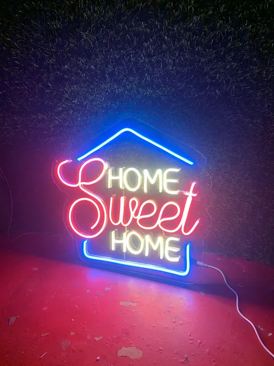 Home sweet home neon sign for occasions or decoration  uploaded by Shyam enterprises on 4/22/2023