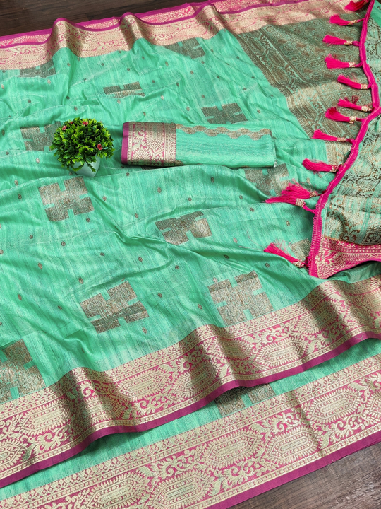 Rich pallu with allover linning design saree  uploaded by DHANANJAY CREATIONS on 4/22/2023