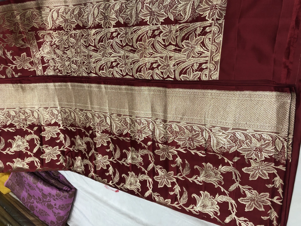 Handloom 100% Pure Katan Banarasi Silk Saree  uploaded by Fiza Silk Exports on 4/22/2023