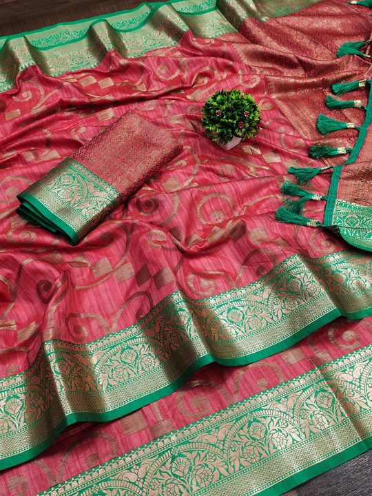 Rich pallu with with allover flower design saree uploaded by DHANANJAY CREATIONS on 4/22/2023
