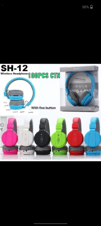 SH-12 Wireless Bluetooth Over the Ear Headphone with Mic  uploaded by Ravbelli on 4/22/2023
