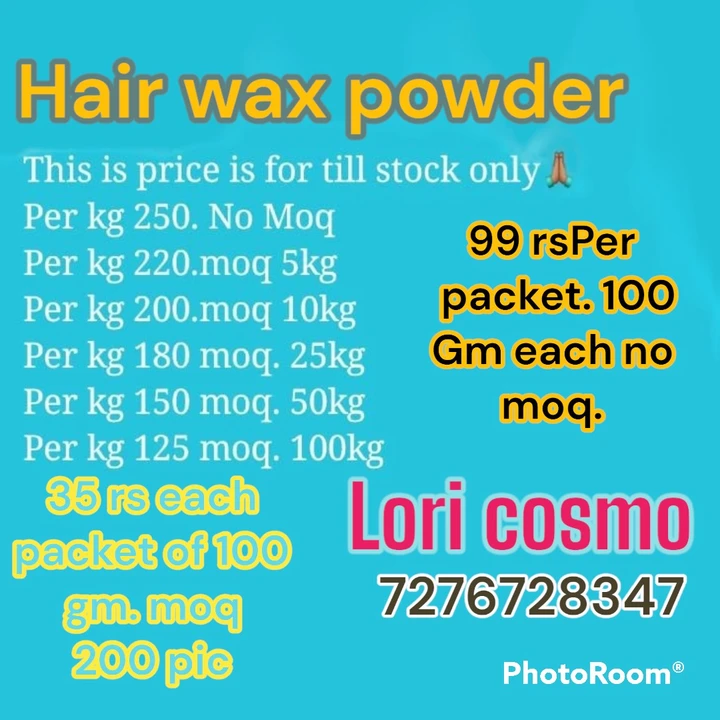 Hair wax powder  uploaded by Whitebeauty skin care on 4/22/2023