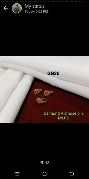 Nose pin , shipping charge 100 rs par kg  uploaded by D.R Artificial Jewellery on 4/22/2023