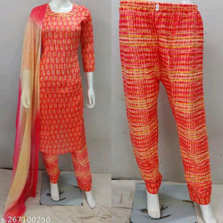 Women Floral Print Straight Cottan Kurta Set uploaded by Geethasri Online Store on 4/22/2023