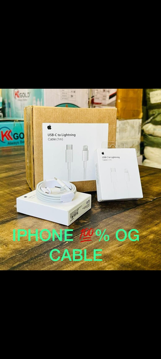 iPhone og cable c to iPhone  uploaded by B.R. ENTERPRISES  on 4/22/2023