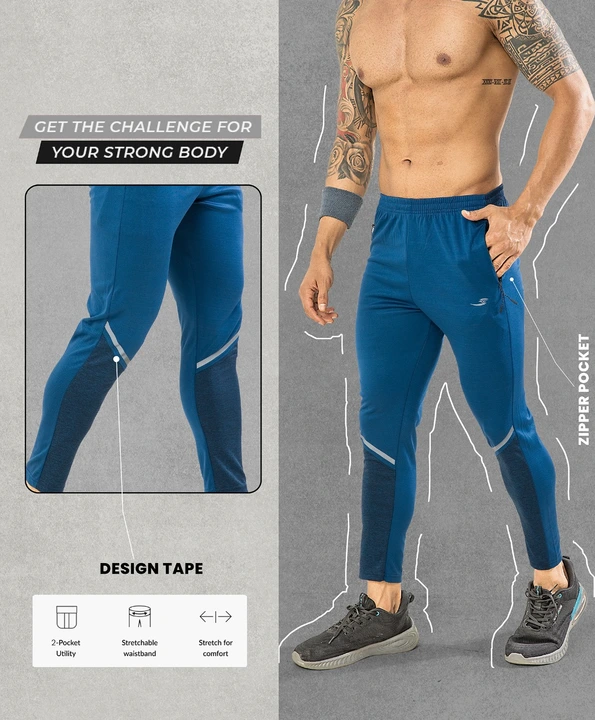 Sports wear track pants  uploaded by LAXMI TRADERS on 4/22/2023