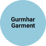 Business logo of Gurmhar garment