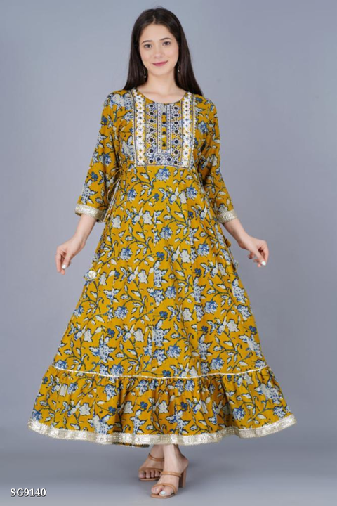 Catalog Name: *🆕heavy frill gown with embroidery  uploaded by Sonam karan fashion superior on 4/22/2023