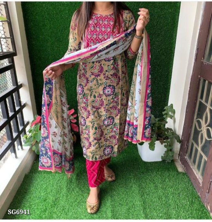Catalog Name: *🆕cotton suit collection 🆕*

.
🧚‍♀️ *Elegant Pure cotton straight kurti proceen pri uploaded by Sonam karan fashion superior on 4/22/2023