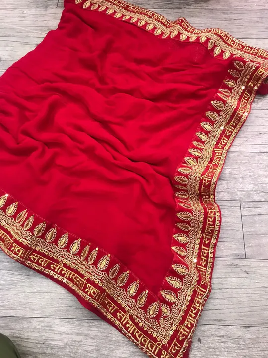 Presents special Lovly  red saree💃🏻💃🏻

🥰 *NEW Launching* 🥰



🥰Pure viscous Georgette Fabric
 uploaded by Gotapatti manufacturer on 4/23/2023