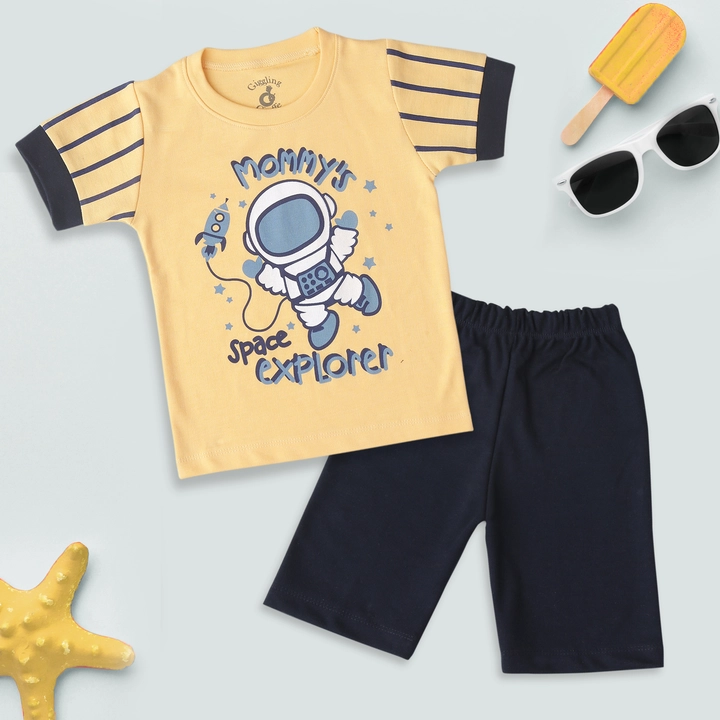 Post image Hey Checkout my new products. Boys Shorts and Tee set priced at Inr 250.

Wholeaellers and Retailers are welcome.