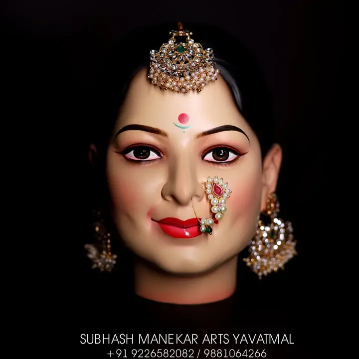 New mahalaxmi gauri face uploaded by Manekar arts yavatmal on 4/23/2023