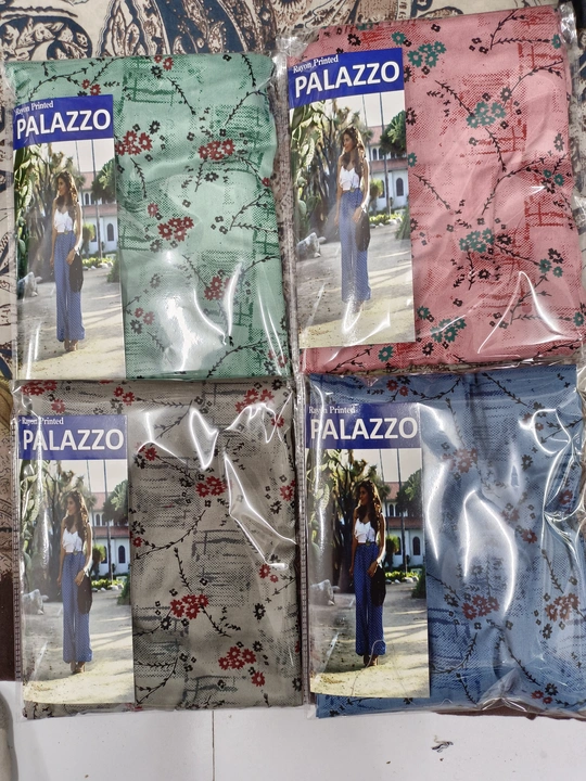 Rayon printed palazo  uploaded by YASHRAJ Textiles on 4/23/2023