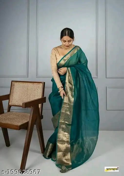 Organza saree  uploaded by business on 4/23/2023
