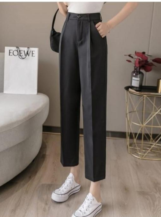 Post image simplicity straight leg pants for womwn
Name: simplicity straight leg pants for womwn
Fabric: Cotton Lycra
Pattern: Solid
Sizes: 
26, 28 (Waist Size: 28 in, Length Size: 38 in) 
30 (Waist Size: 30 in, Length Size: 38 in) 
32 (Waist Size: 32 in, Length Size: 38 in) 
34 (Waist Size: 34 in, Length Size: 38 in) 

trousers pant for women