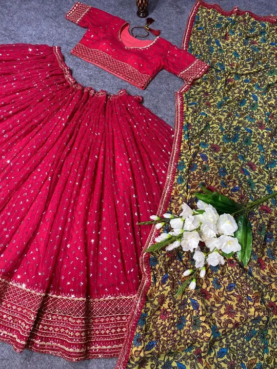 Red ♥️ Lehenga -Choli  uploaded by Fatema Fashion on 4/23/2023