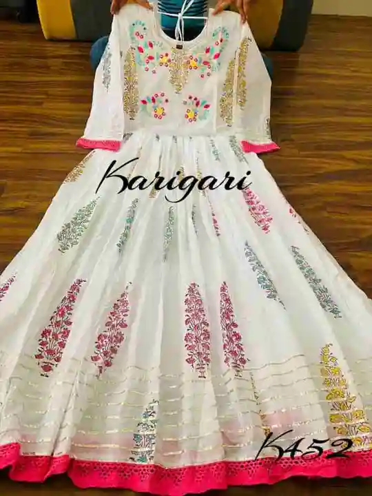 Reyon gown uploaded by PANIHARI COLLECTION CENTRE on 4/23/2023