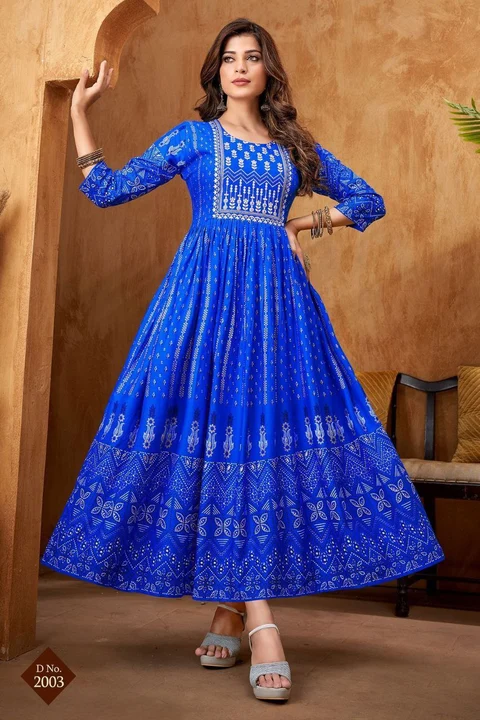 Anarkali gown uploaded by GS TRADERS on 4/23/2023